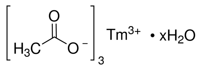Thulium(III) acetate hydrate - CAS:314041-04-8 - Thulium triacetate hydrate, Thulium acetate monohydrate, Acetic acid, thulium(3+) salt, hydrate